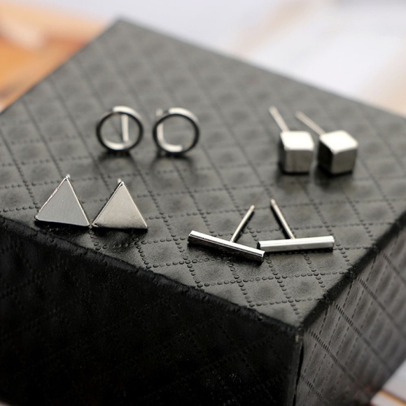 Jewelry - Geometric Earring Set 4pc